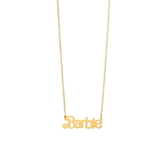 Barbie Necklace (your choice of gold-tone or silver-tone) - Picture 2 of 3